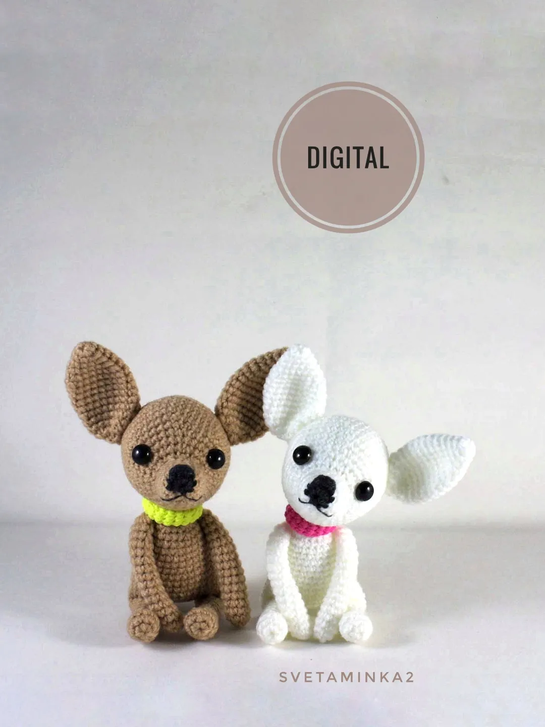 Crochet Chihuahua Pattern. Amigurumi Chihuahua. Crochet Dog. Amigurumi Dog. Digital Download. PDF.