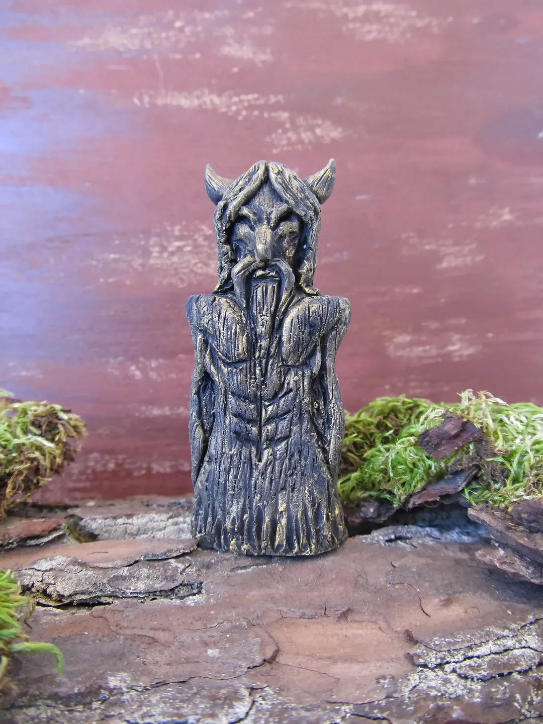 Loki God statue Viking Norse gods Asatru Heathen god Nordic Totem Altar figurine Fenrir Sigyn Sleipnir Celtic Idol Board game chip Collectable figurine
