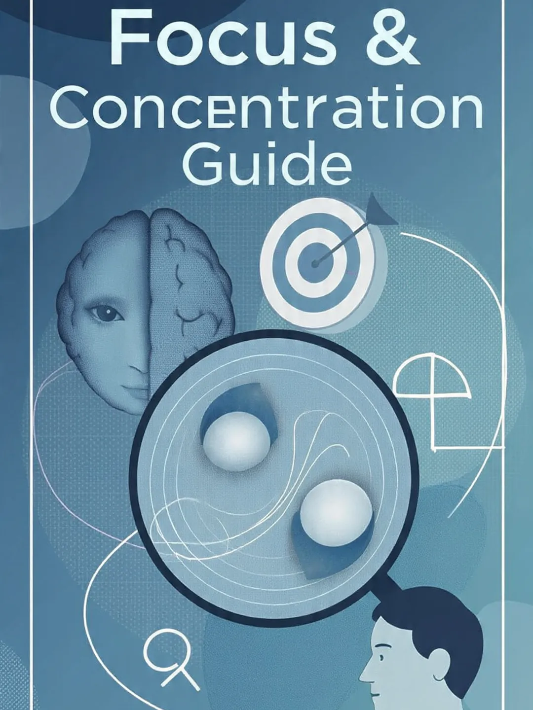 Focus and Concentration Guide e book cover design