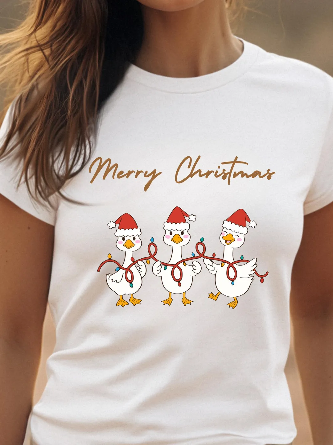 Three Ducks Merry Christmas T-Shirt