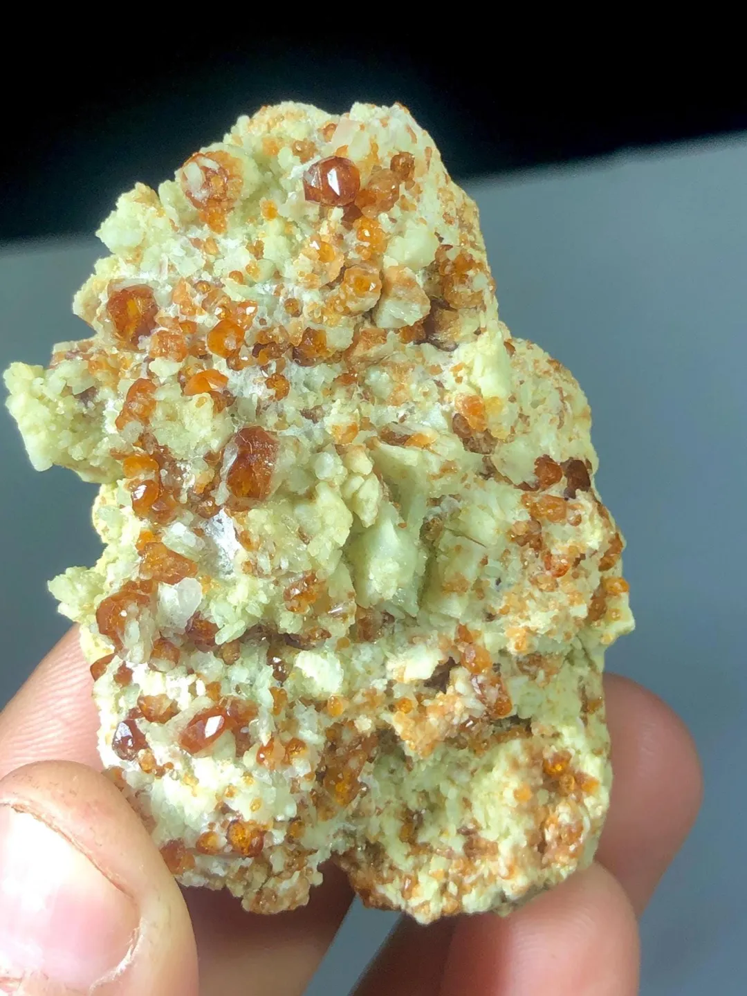 Luster Hessonite Garnet Cluster, Natural Garnet Crystal Cluster Mineral ...