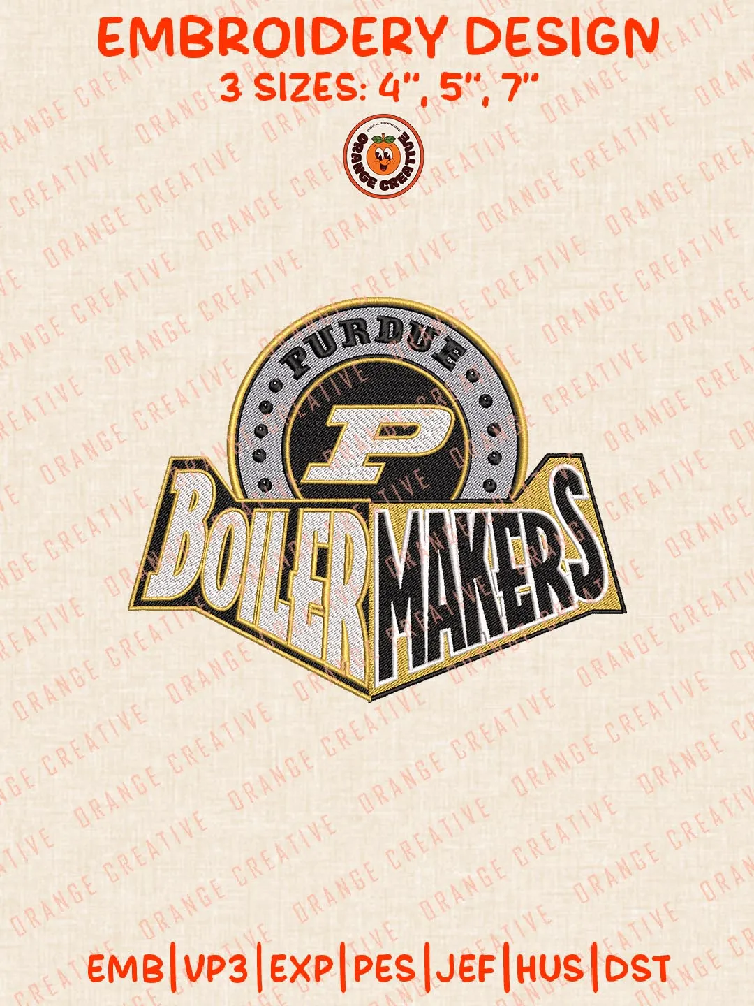 Boilermaker Text Purdue Logos Embroidery Design Files, NCAA Purdue Boilermakers Logos ...