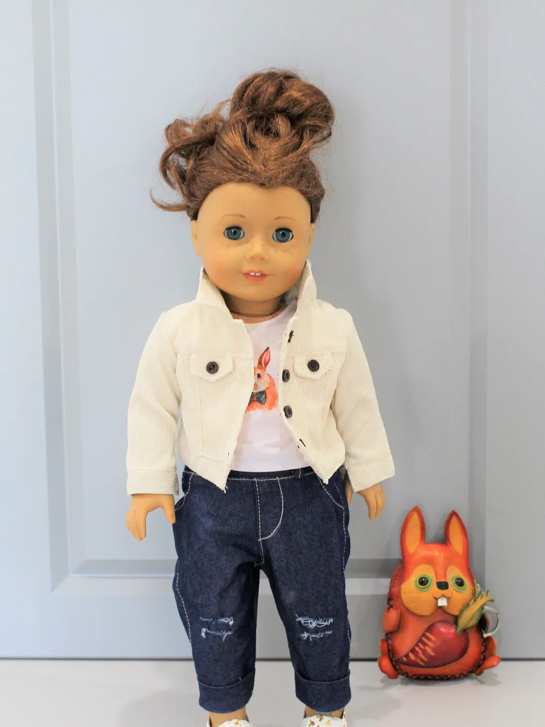 Handmade American Girl Doll Outfit – set of 6 – American Girl Doll Clothes – doll shoes and accessories