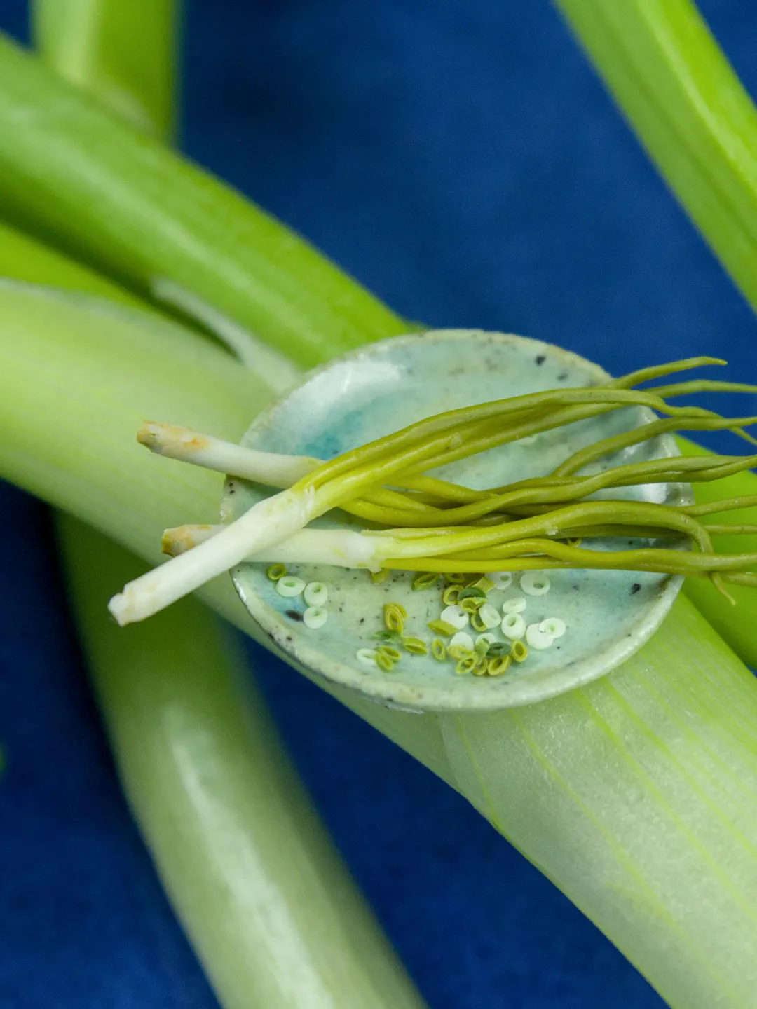 TUTORIAL Miniature green onion with polymer clay