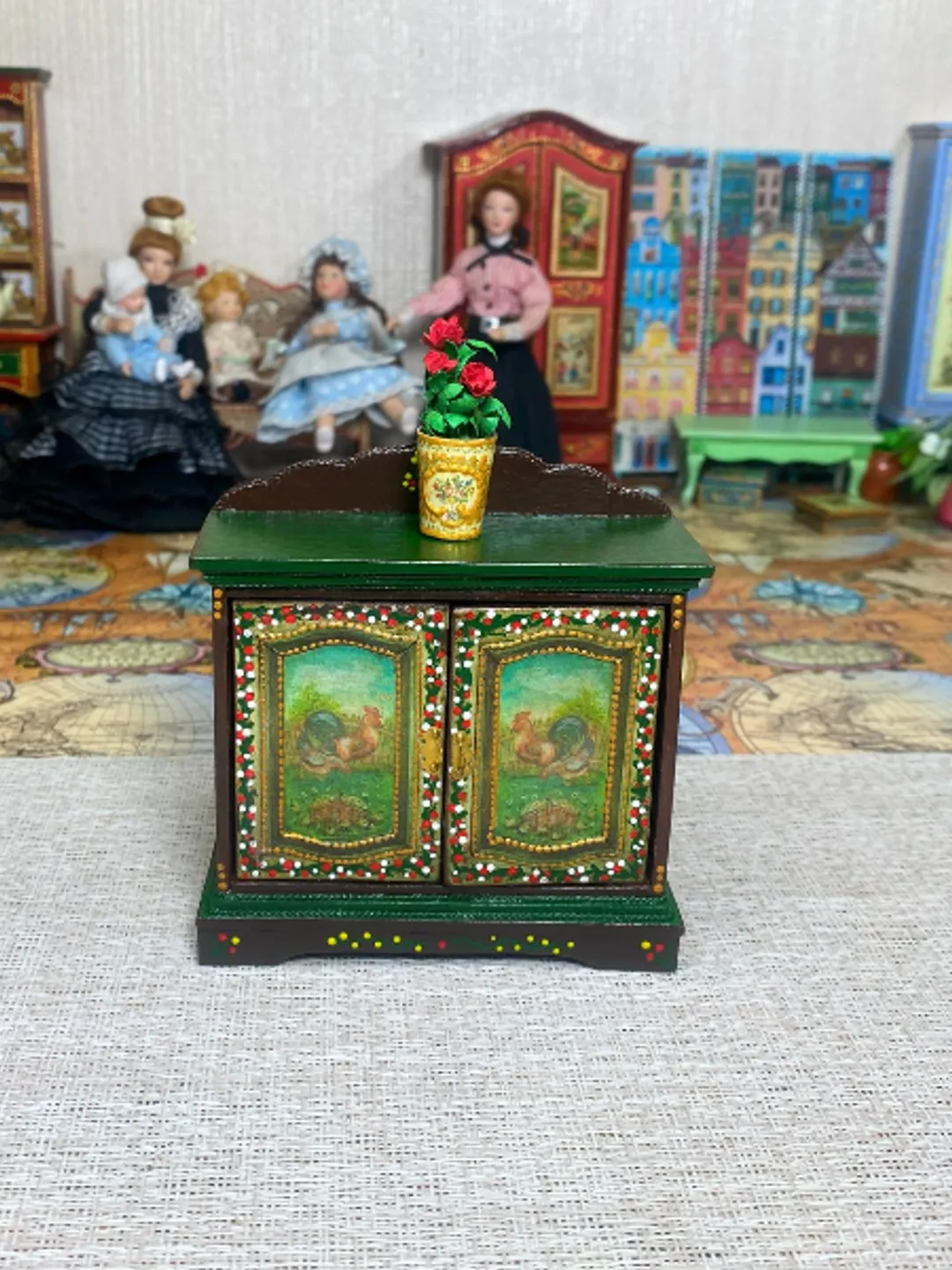 Curbstone for a handmade dollhouse.1:12 scale.1:12 scale.