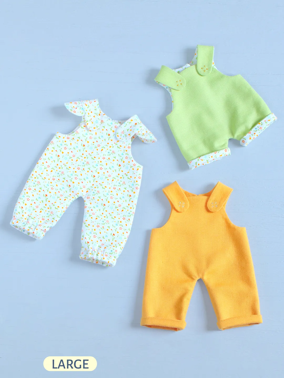 PDF Overalls for Large Doll Sewing Pattern