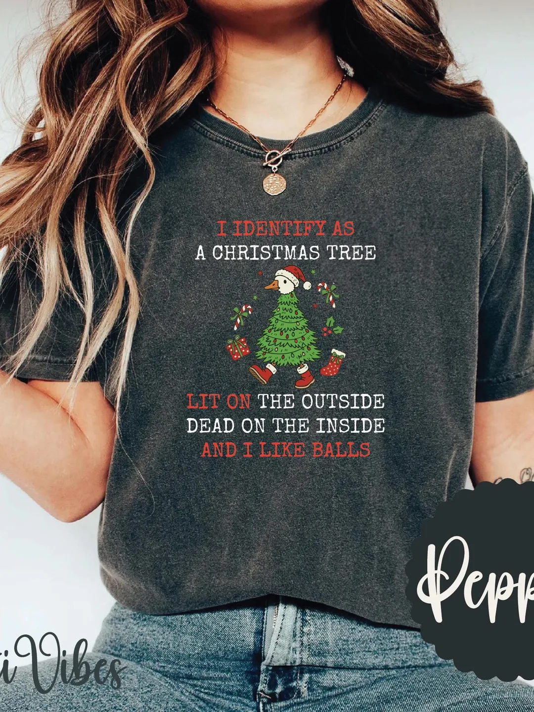 Funny Christmas Tree T-Shirt, Holiday Humor, Comfort Colors Tee