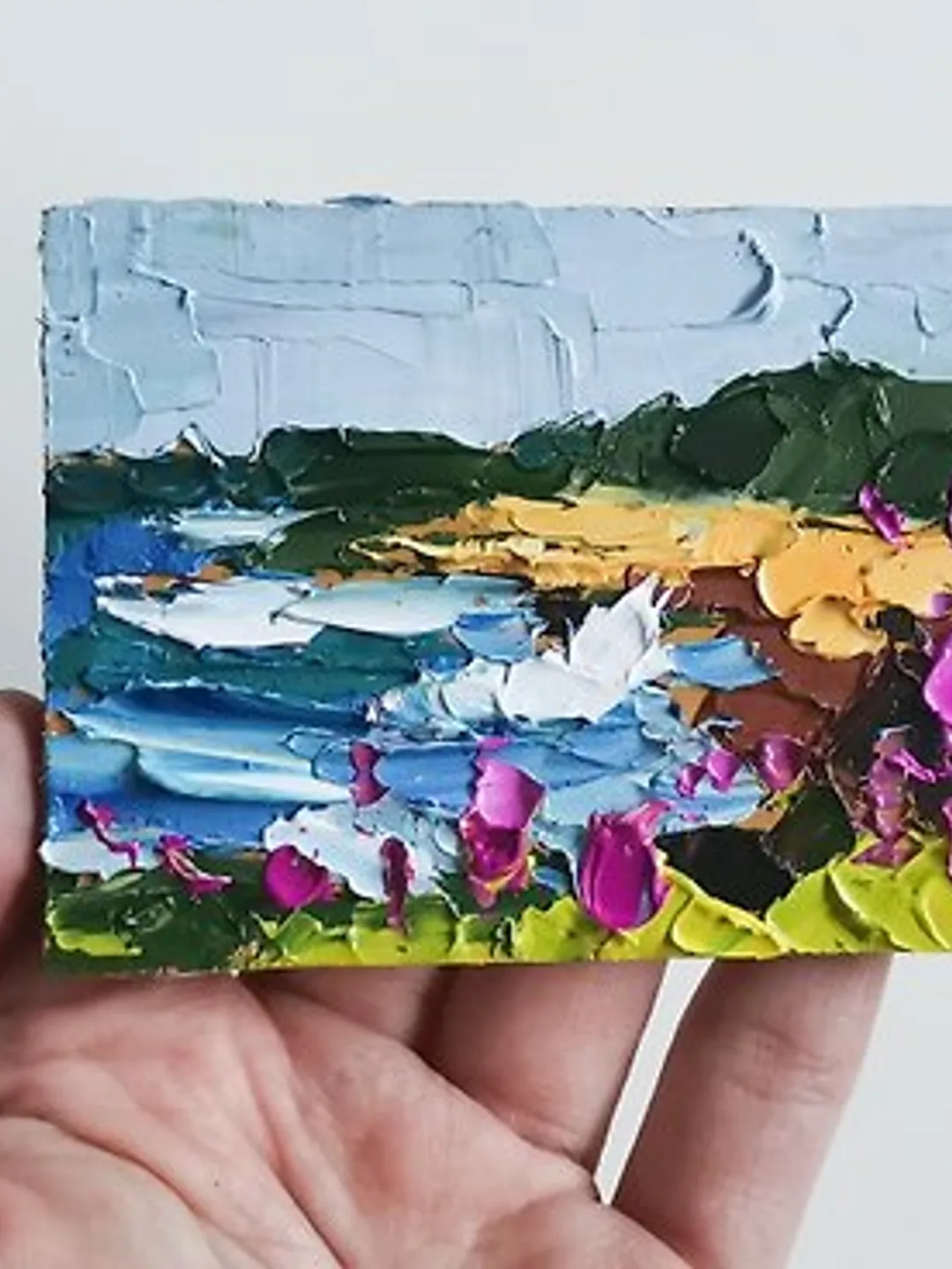 Seascape 油畫 Painting 油畫原作 Original Art Impasto 手工油畫 Poppy Art by Verafe