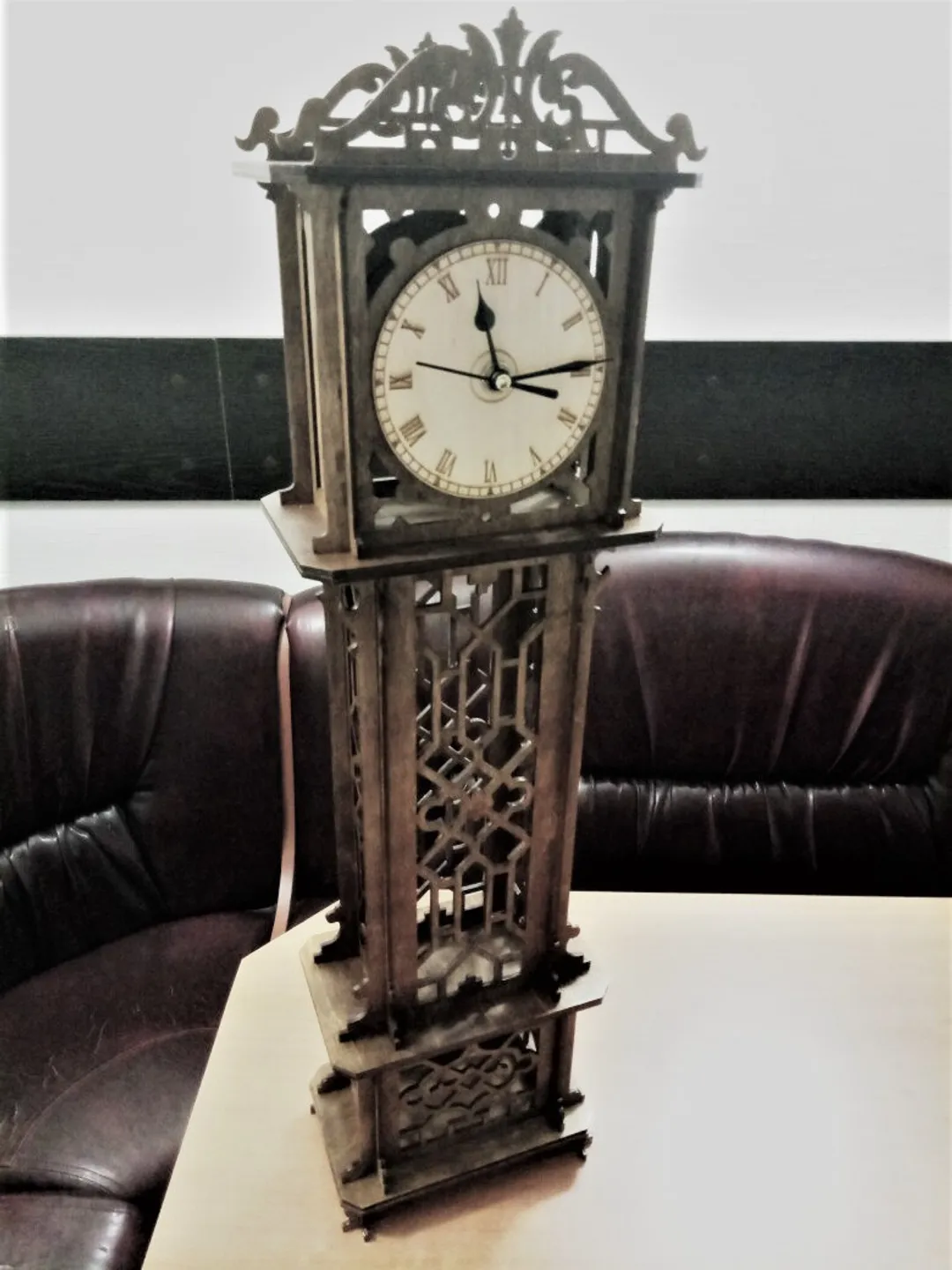 Digital Template Cnc Router Files Cnc Table Clock Files for Wood Laser Cut Pattern