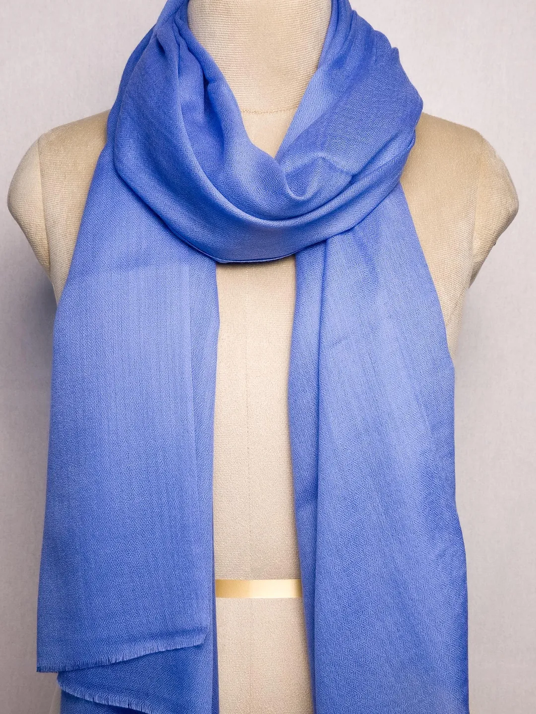 Handwoven Pure Cashmere Pashmina Shawl | Royal Blue Kashmiri Wrap