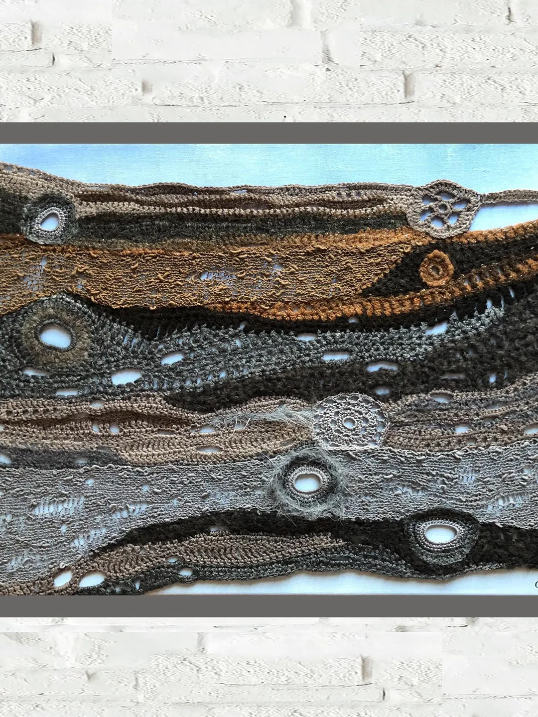 Macrame Wall Hanging Knitted Pictures Tapestry Wall Art Decorative Panel Textile Home Decor