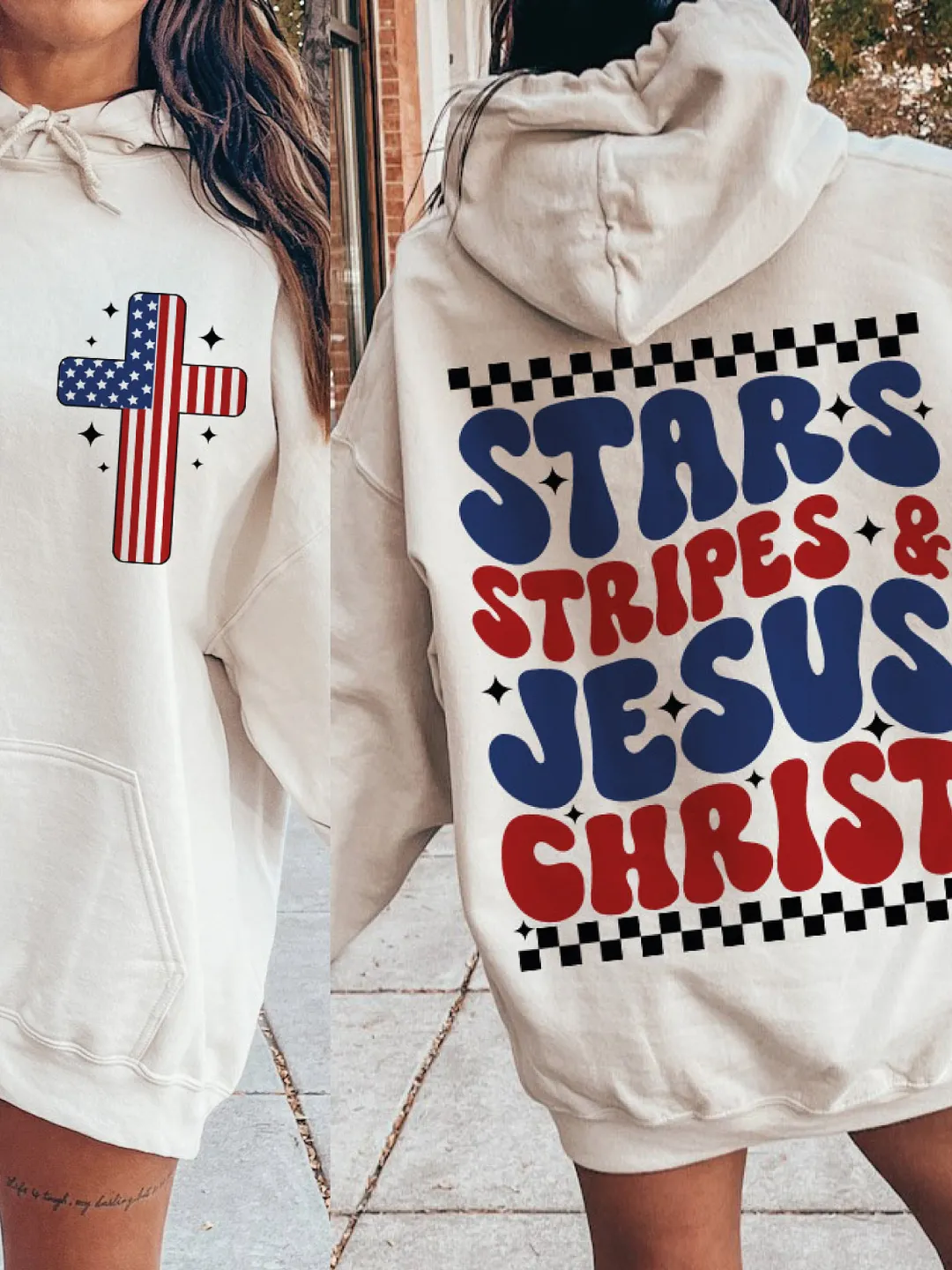 Stars and stripes and Jesus Christ Svg Png, 4th of July Svg, christian religious faith, Red white blue USA 4th July, Independence patriotic