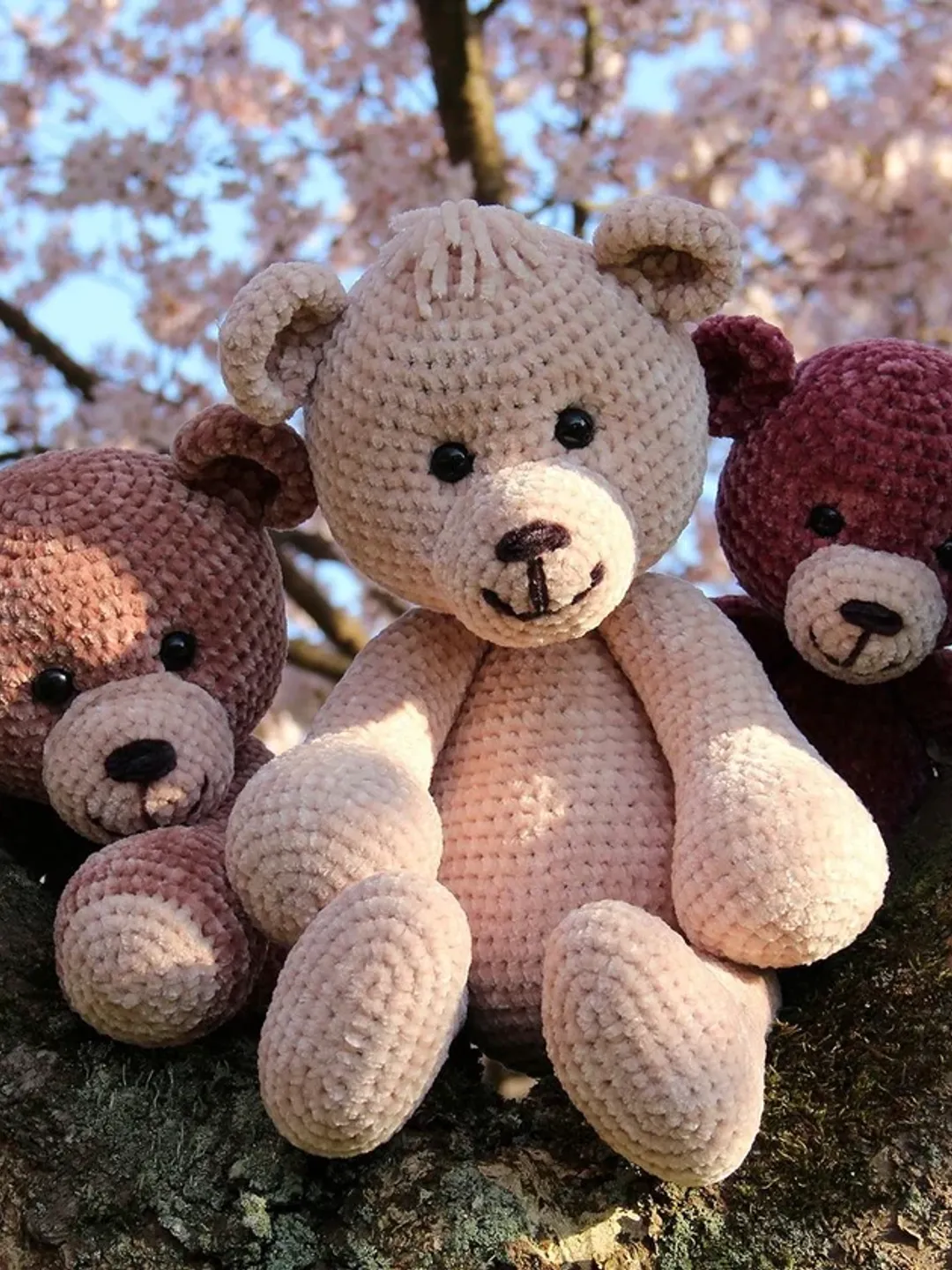 Happy Bears Crochet Pattern PDF, Bear Amigurumi Pattern, Crochet Teddy Bear, Cute Bear Toy Pattern, Handmade Bear, Stuffed Animal Crochet, Intermediate Pattern