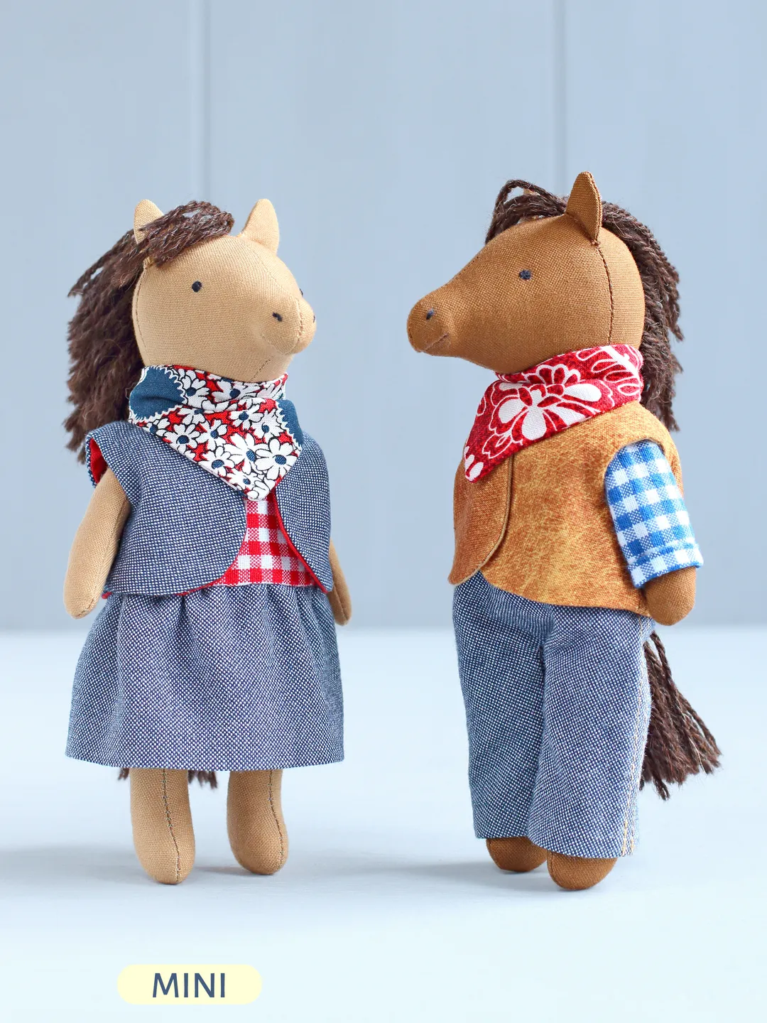 PDF Mini Horse Stuffed Animal Sewing Pattern