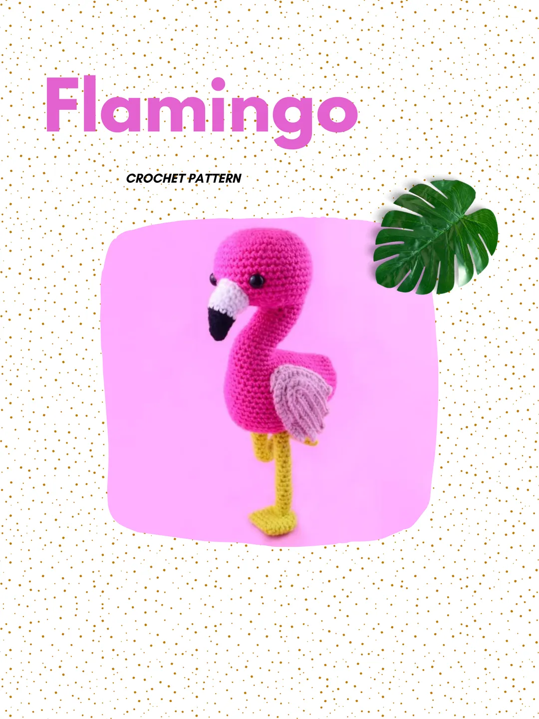 Crochet Pattern: Flamingo Amigurumi Crochet Pattern PDF – Cute Crochet Bird Tutorial