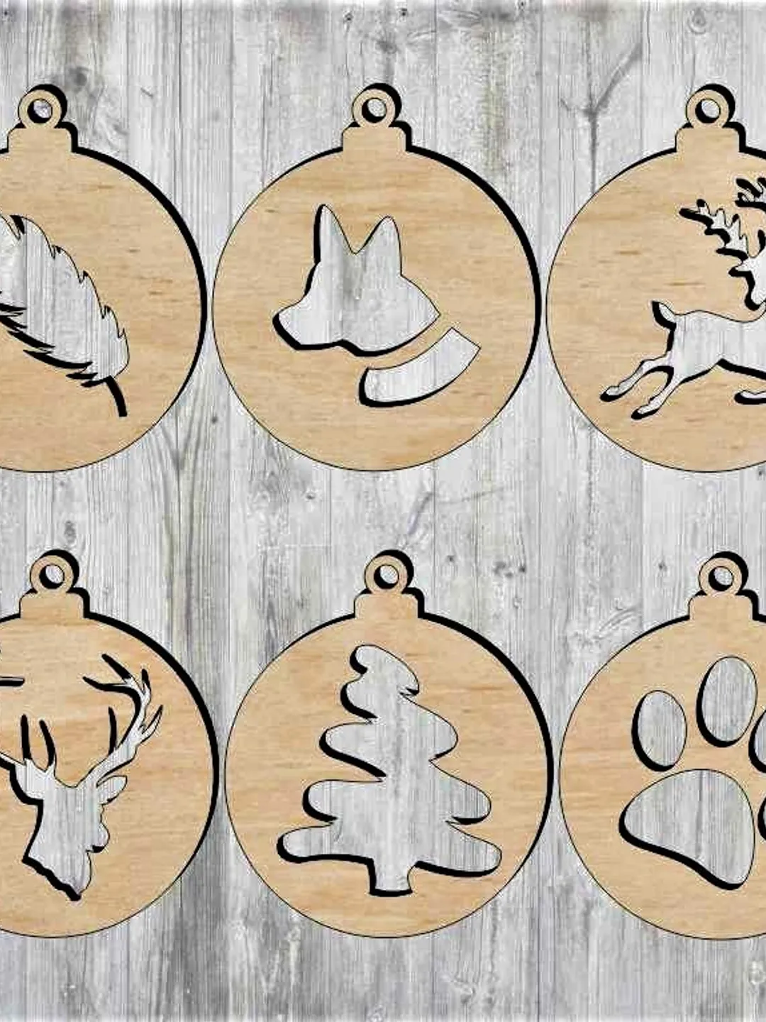 Digital Template Cnc Router Files Cnc Toys Christmas Files for Wood Laser Cut Pattern