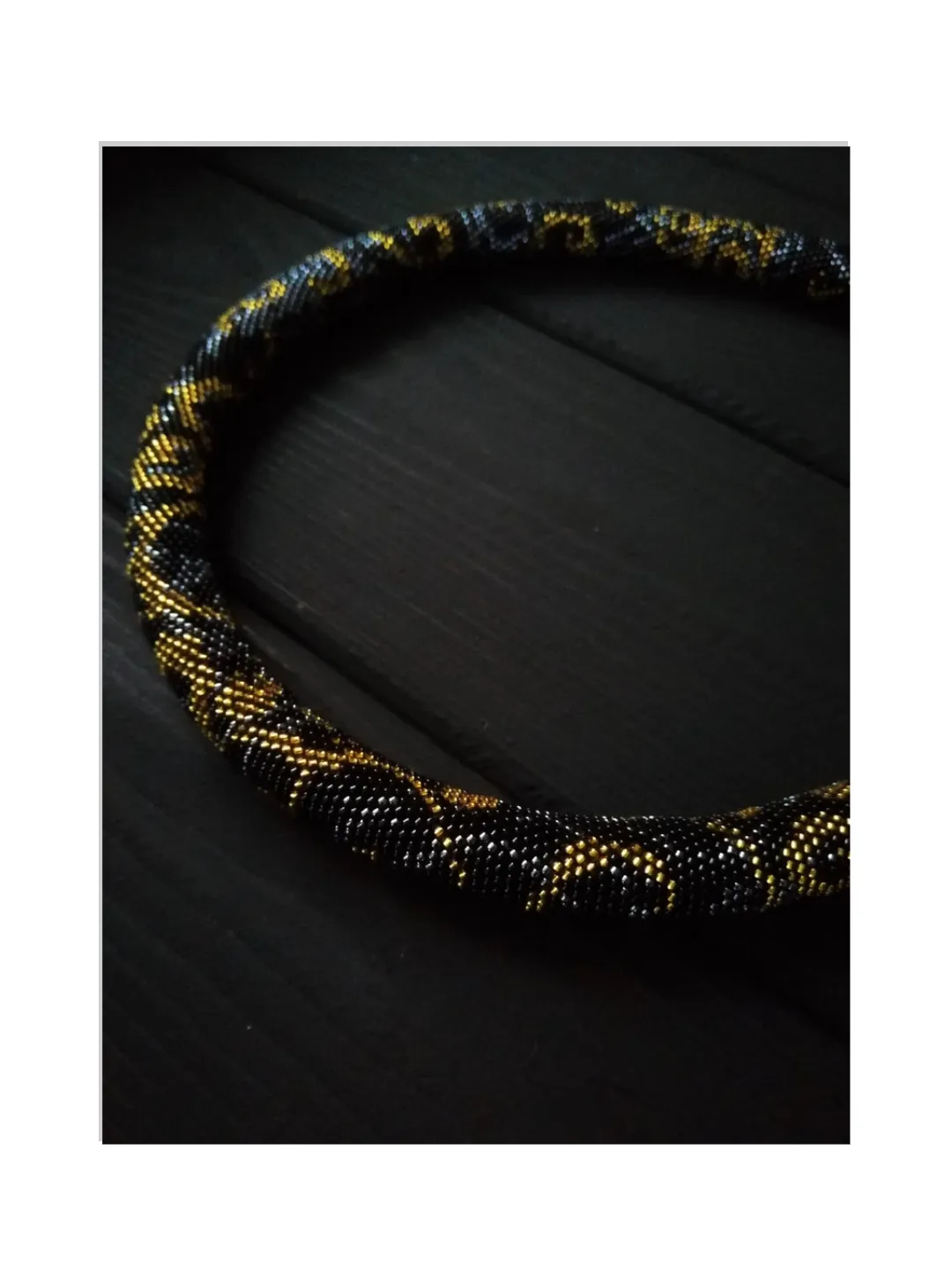 Bead Crochet Rope Necklace , Seed Bead Crochet Necklace, Accent Handmade Beaded