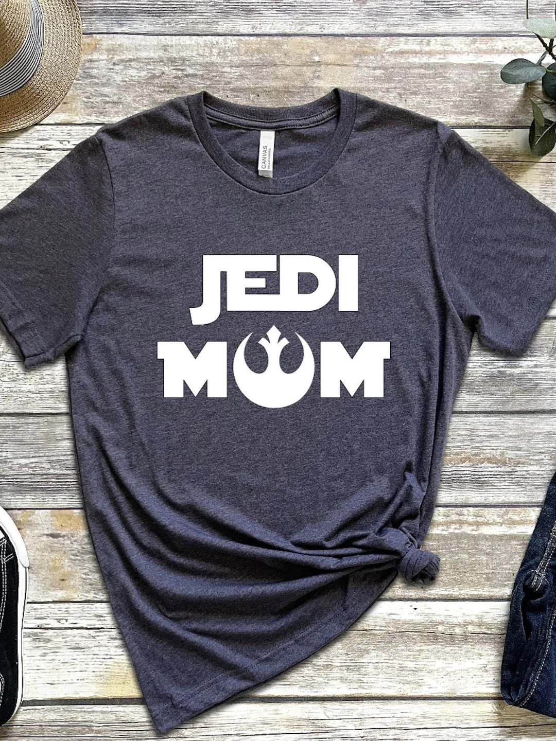 Jedi Master Mom Shirt, Star Wars Glitter (Unisex and Women's Cotton Tee)
