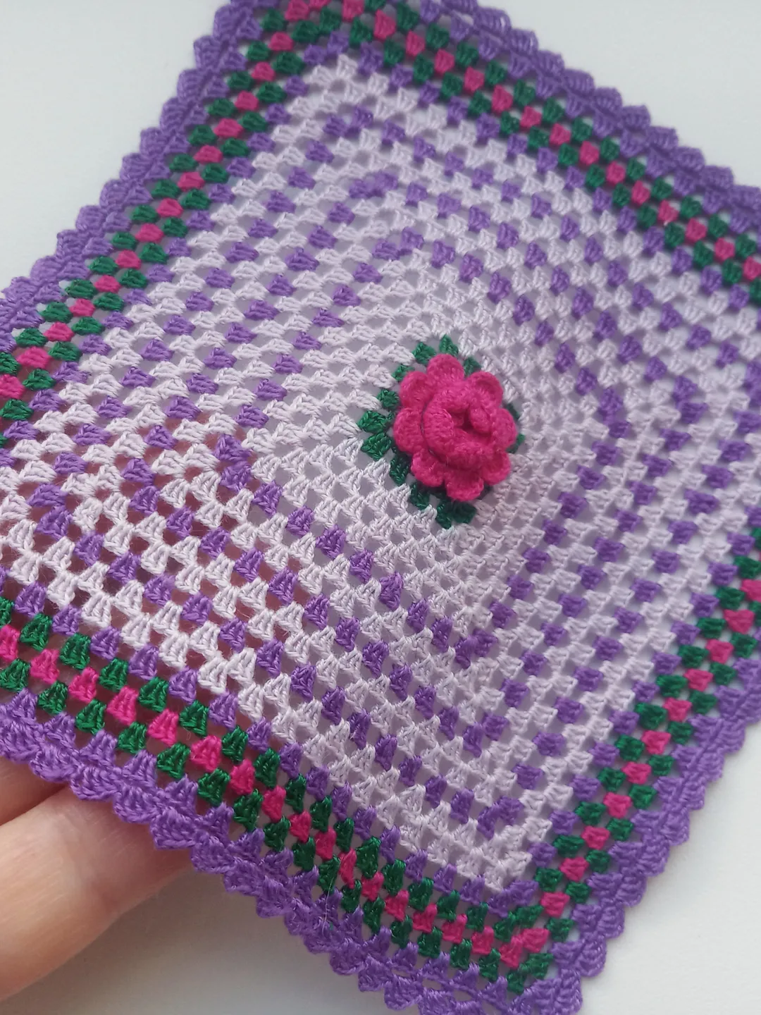 Mini Rose Purple Blanket
