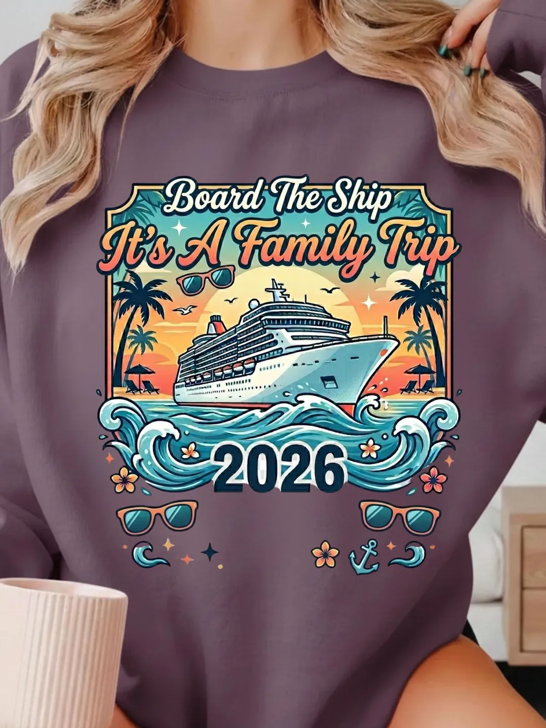 Family Cruise Trip 2026 Matching Group Beach Vacation PNG