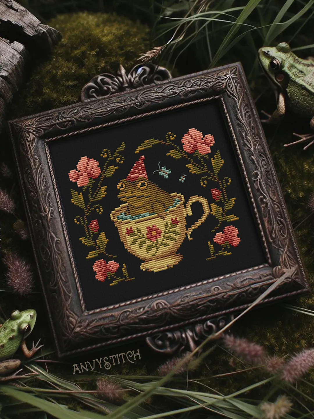 Stories of the Mornwood and Clairvoyant Bear cross stitch pattern