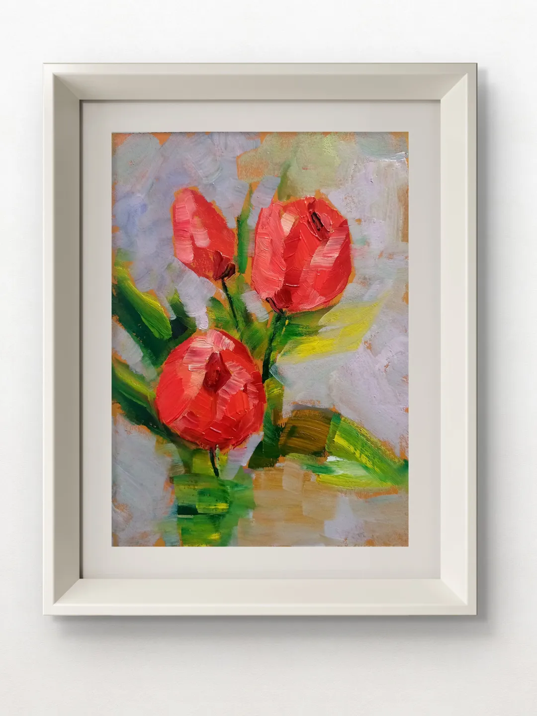 Tulip Original Painting Flowers Art Oil Painting tulips Original Art ...