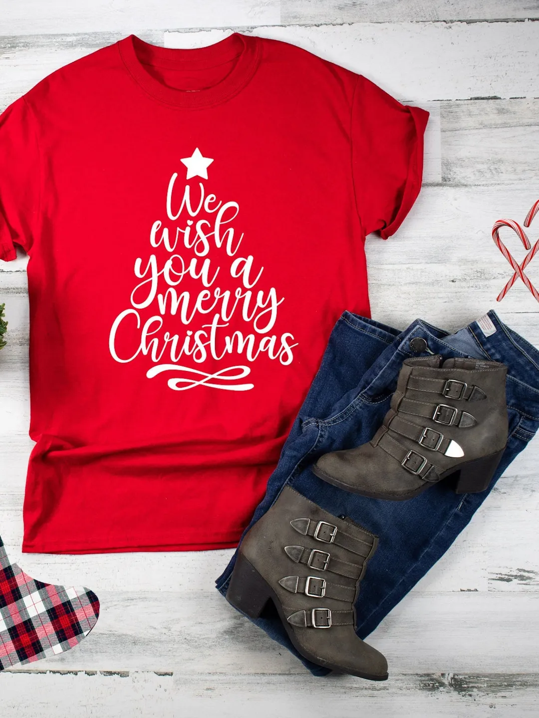 We Wish You a Merry Christmas Shirt: Matching Family Holiday Tee