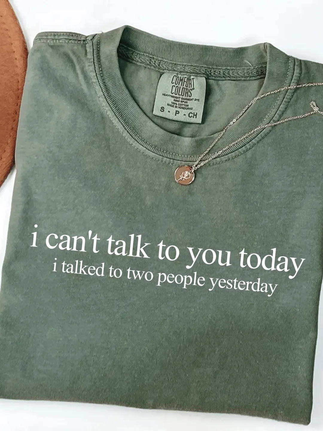 Comfort Colors I Can’t Talk To You Today Shirt, Funny Introvert Social Battery Gift