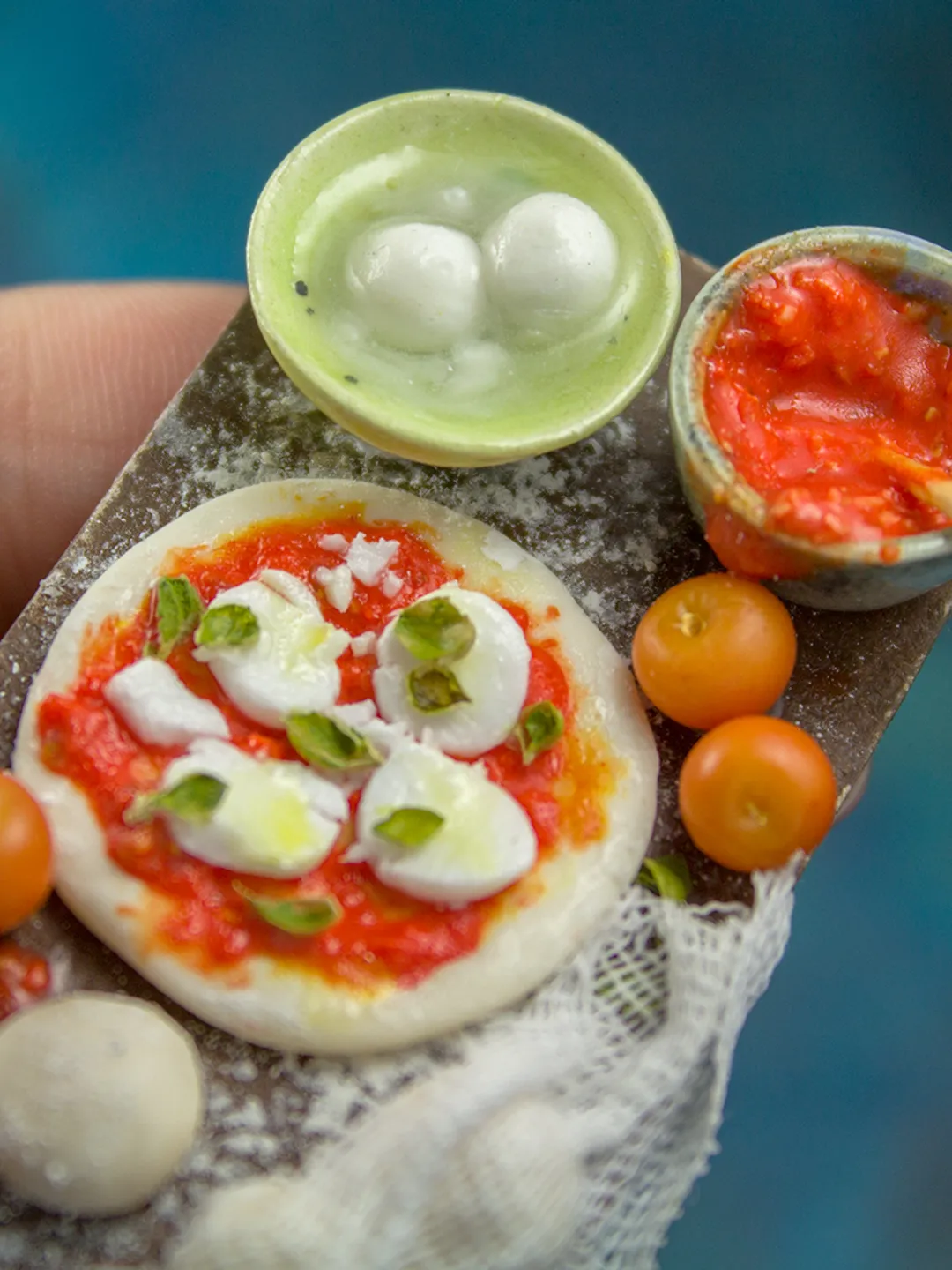 TUTORIAL Miniature pizza making set | Dollhouse miniatures
