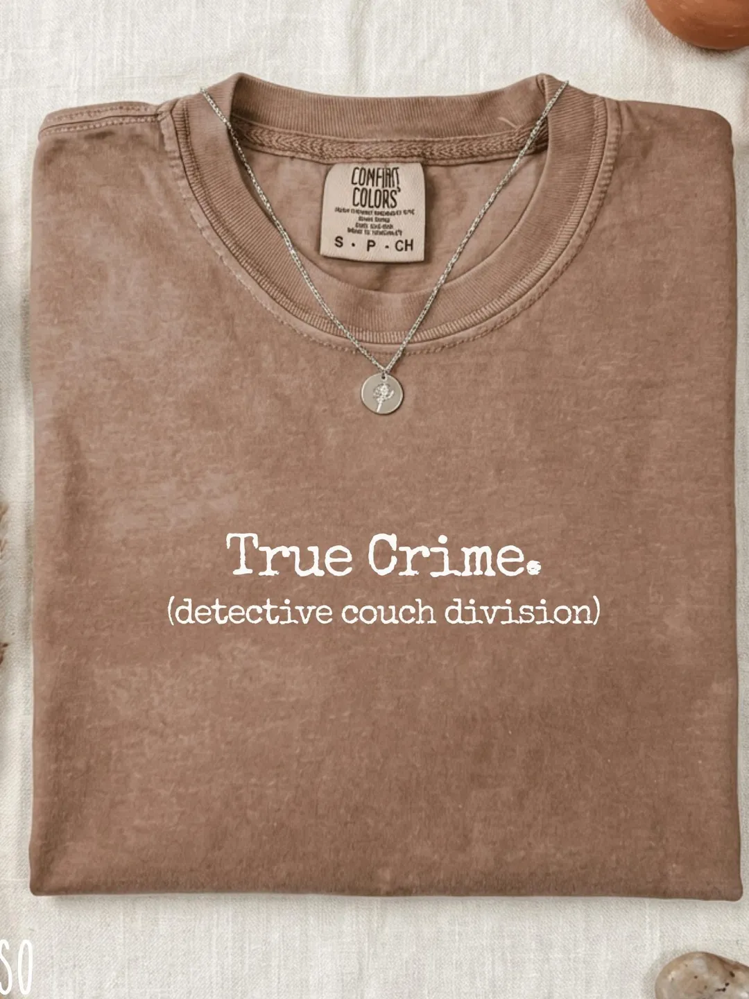 Comfort Colors® True Crime Detective Couch Division Funny T-Shirt
