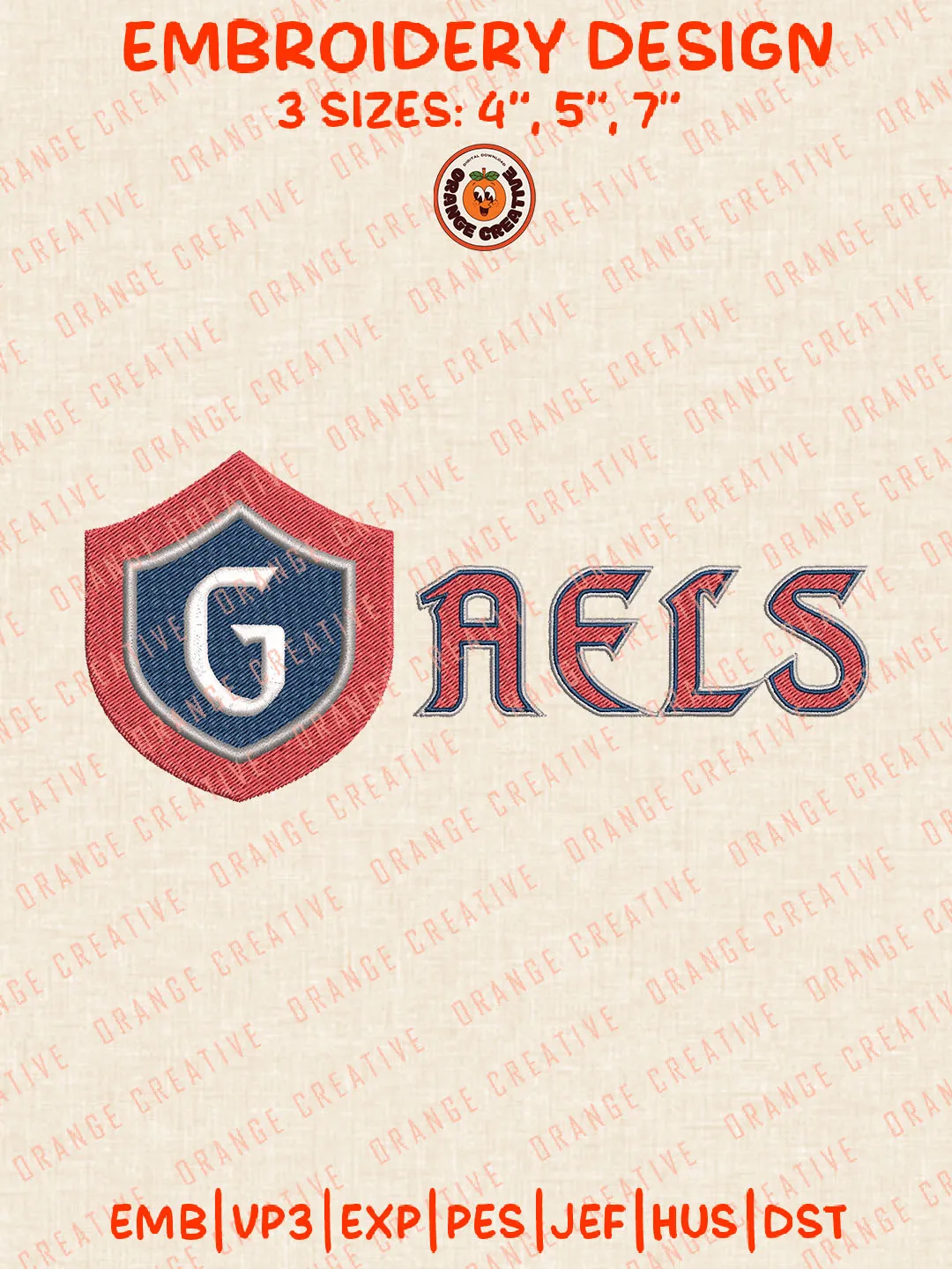NCAA Gaels Wordmark Logo Embroidery Files, NCAA Saint Marys Gaels Team Embroidery Designs, College Football Team Machine Embroidery Files, NCAA Saint Marys Gaels Machine Embroidery, Digital Download