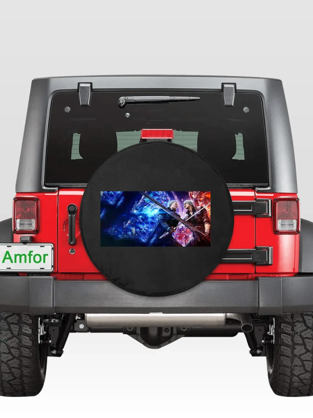 Dante vs Vergil Devil May Cry Spare Tire Cover