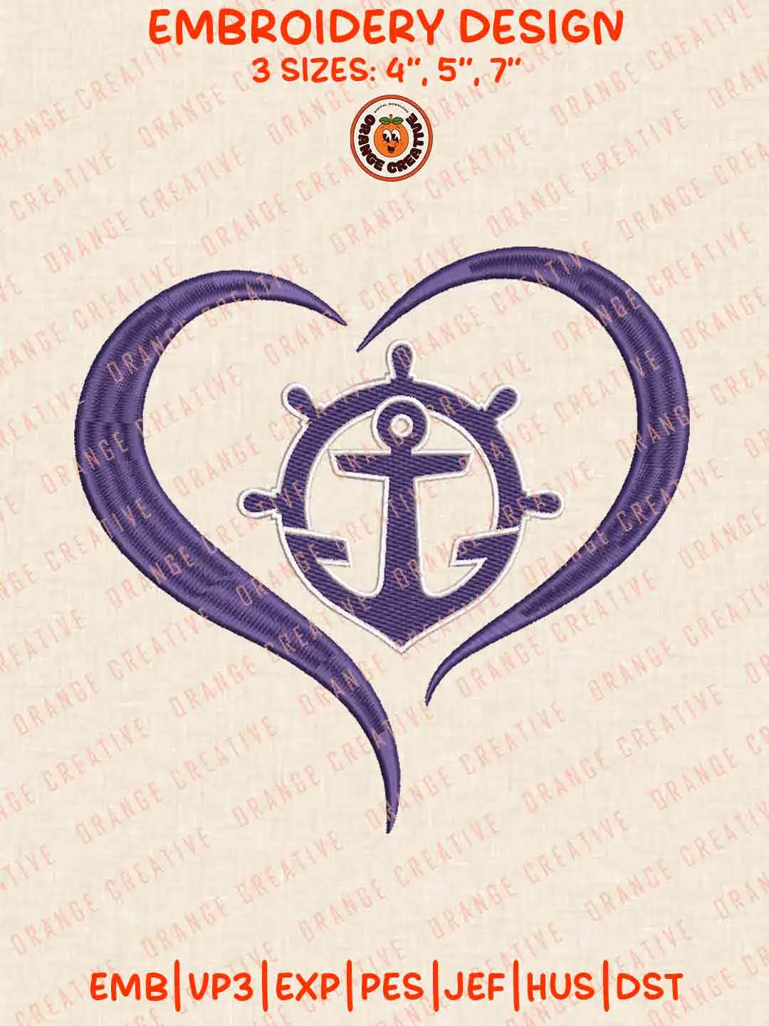 Portland Pilot Heart Embroidery Design Files, Football Embroidery Designs, Sport Machine Embroidery Files, 3 Sizes, Custom Sizes, Instant Download