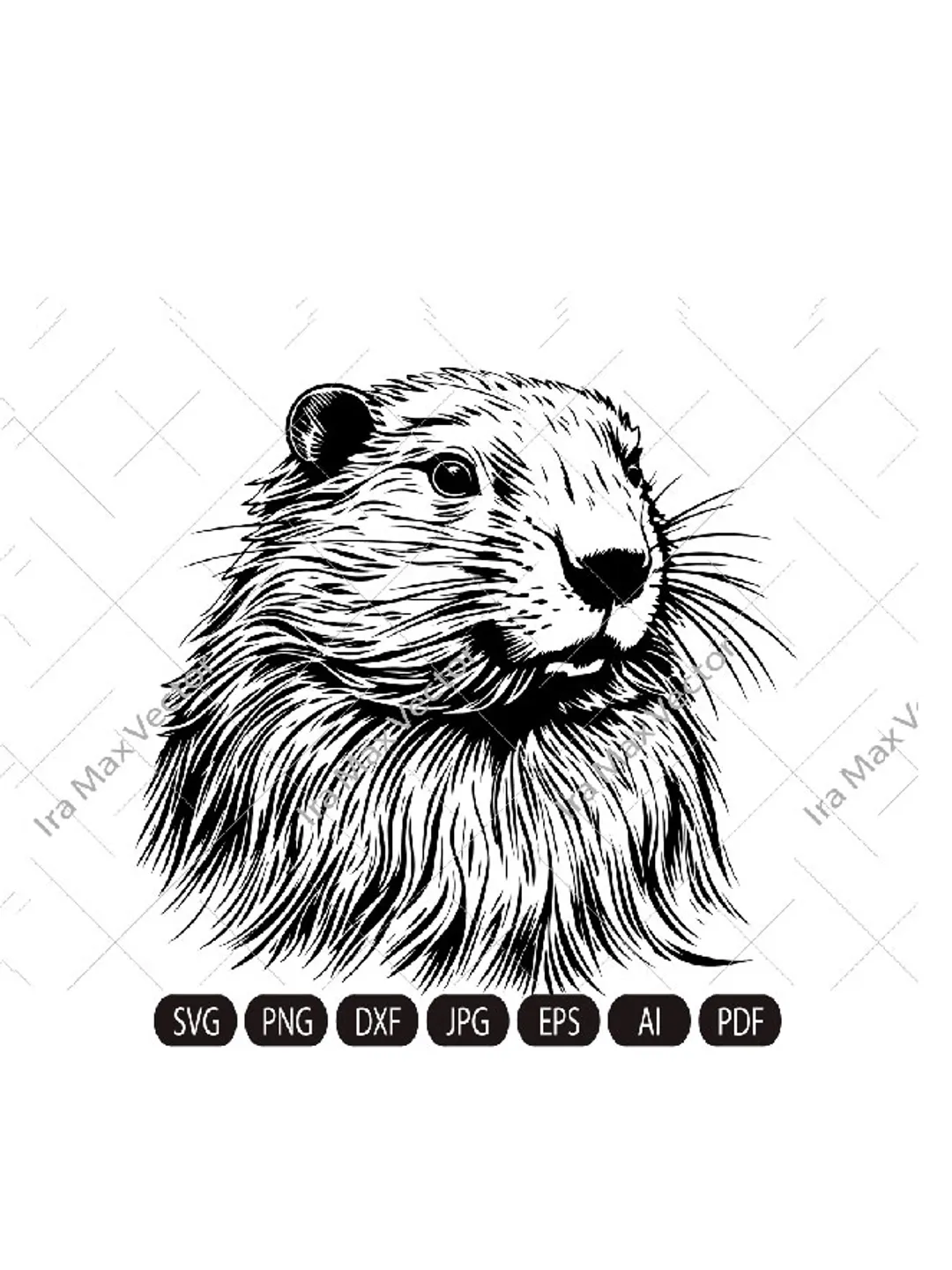 Happy Beaver Svg, Cute Beaver svg, Beaver svg, Smiling Beaver svg, Beaver Shirt, Beaver Clipart, Cut Files, Beaver face svg, Beaver head svg