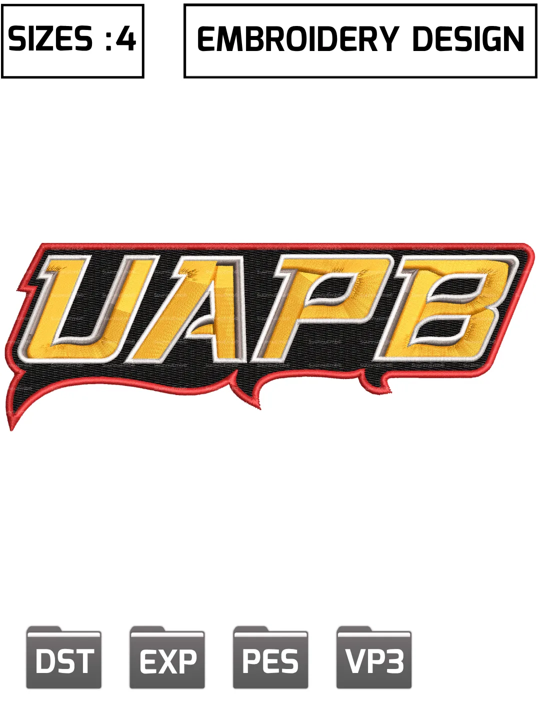 Arkansas-PB Golden Lions Wordmark Logo Embroidery Design,NCAA Logos Embroidery Design,NCAA Teams, Machine Embroidery Design File,4 Sizes, Digital Download