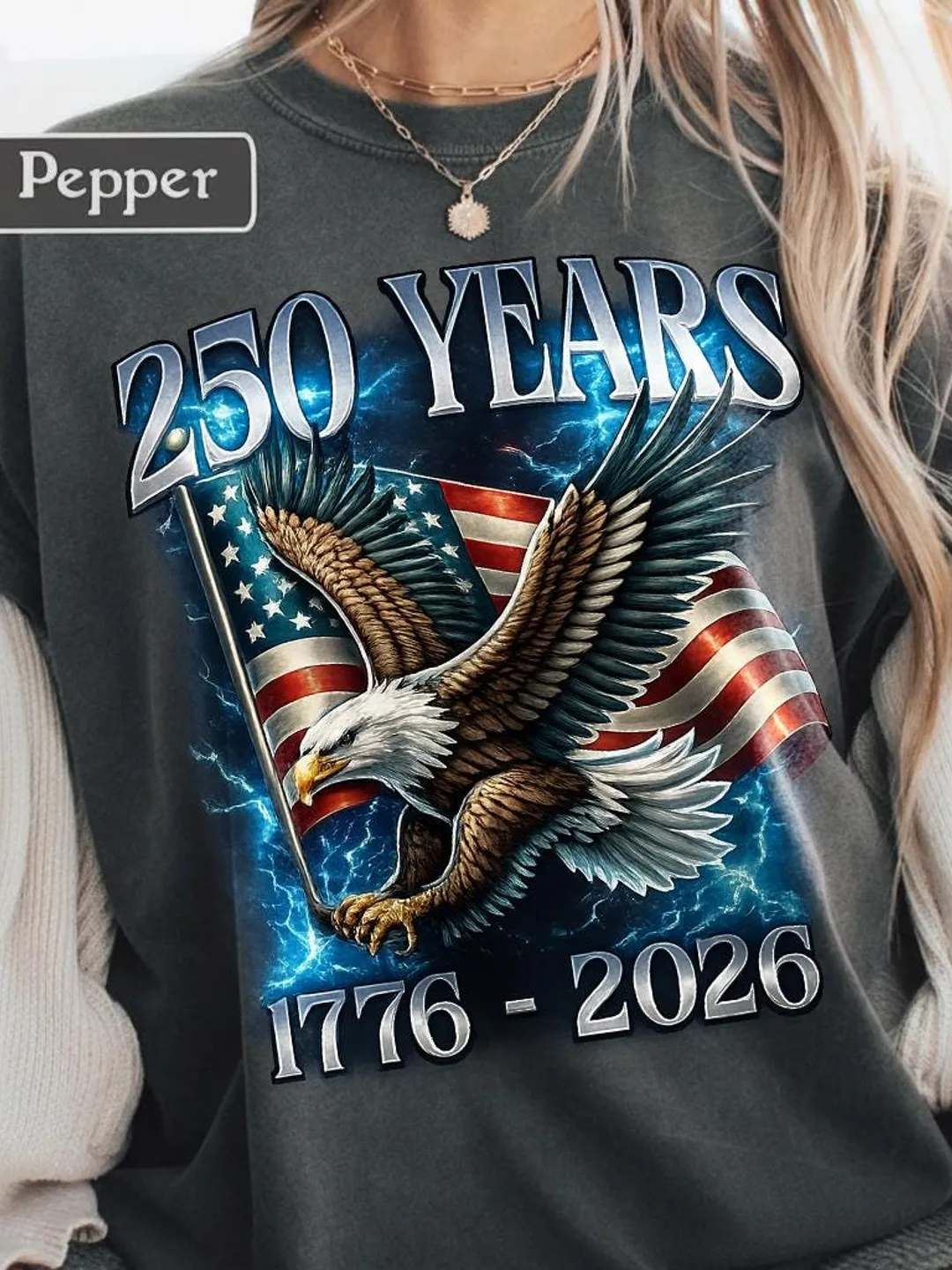 USA 250th Anniversary Eagle Flag Shirt 1776-2026