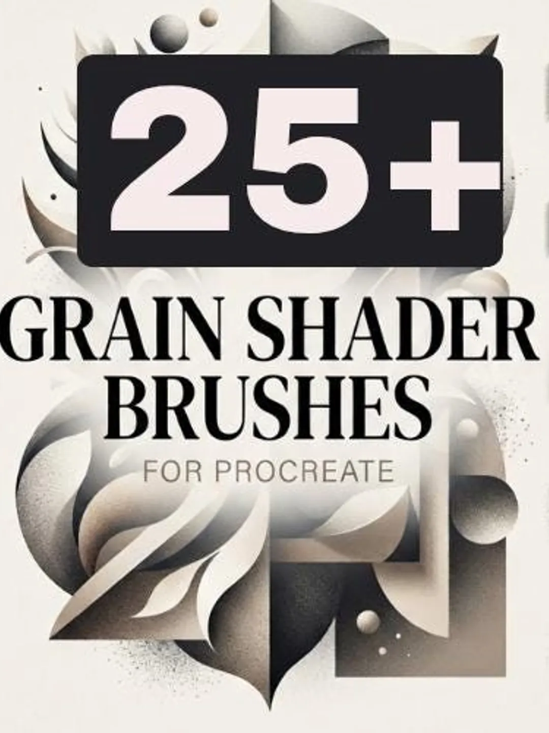 25+Grain Shader Brushes For Procreate | Texture, Shading, Digital Art