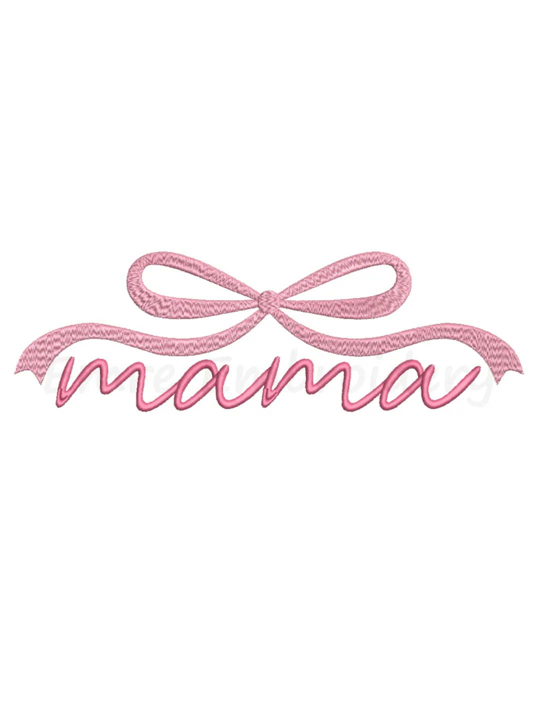 Coquette Bow Mama Embroidery Design, Machine Embroidery Design, 6 Sizes, Instant Download