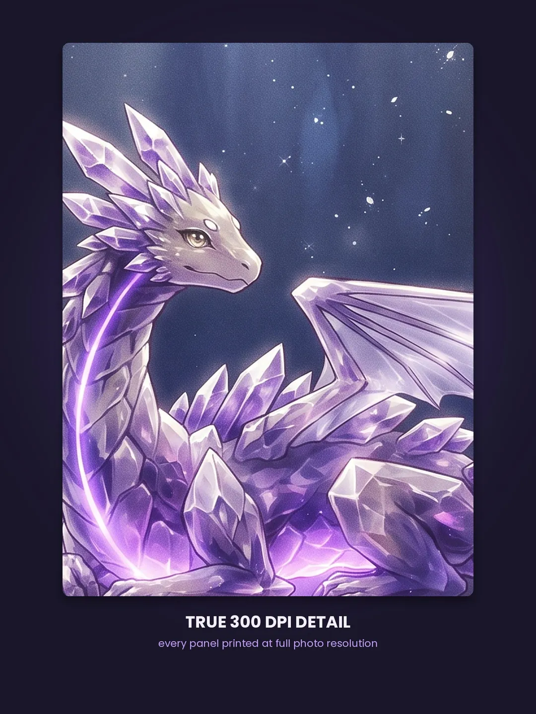 Crystal Dragon Extended Binder Art, 9 Pocket TCG Binder Display