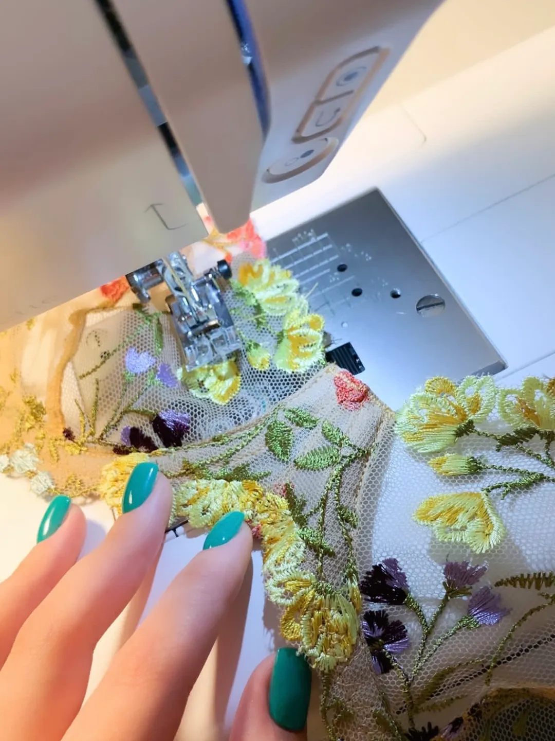 Lingerie set with flowers