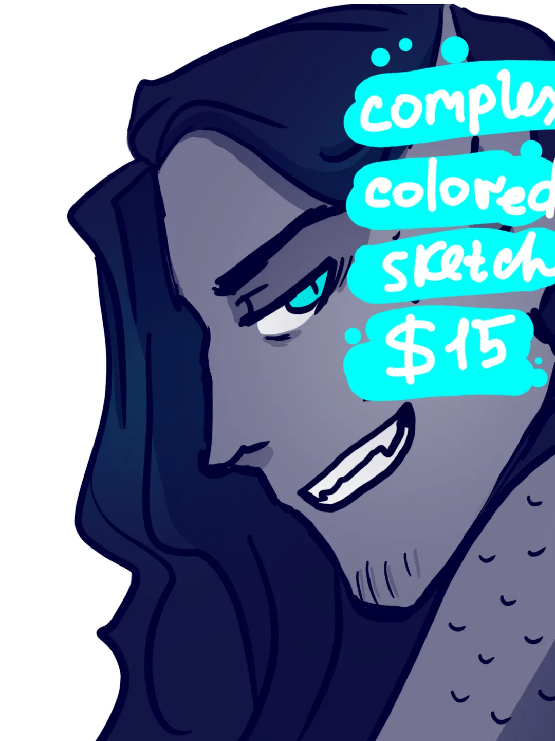 Complex colored sketch