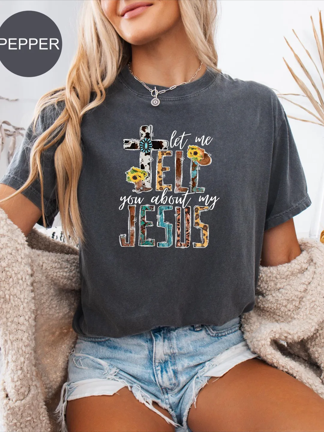 Comfort Colors® Christian Shirt, Jesus Shirt, Inspirational Tee, Let Me Tell You About My Jesus Shirt, Religious Bible Verse Faith Shirt