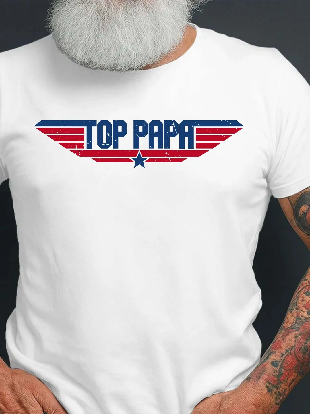 Top Papa Shirt, Fathers Day Gift for Grandpa, Family Love Tee