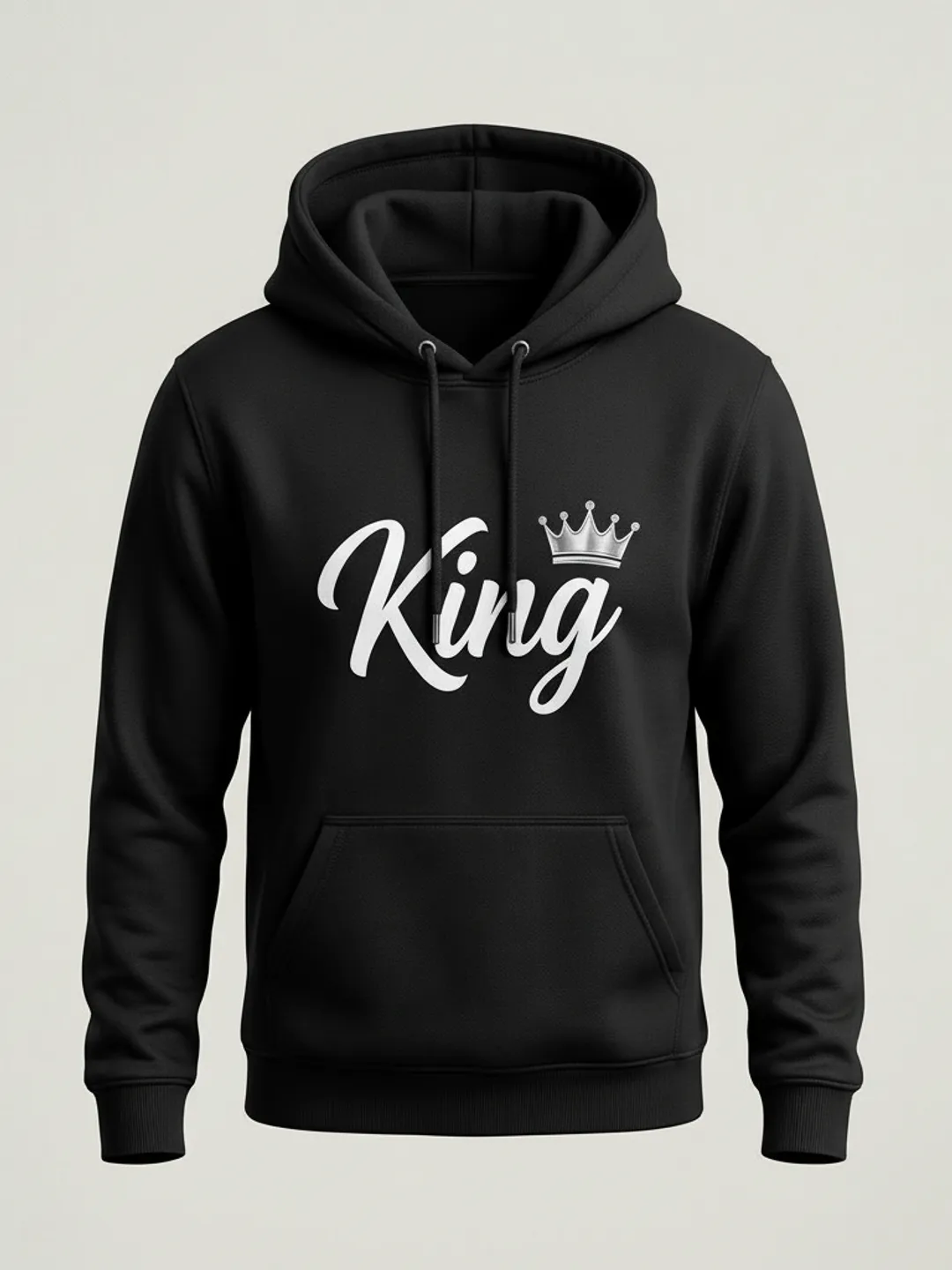 Custom Couple Hoodie – Personalized King Queen Hoodie Gift for Boyfriend Girlfriend Anniversary Gift