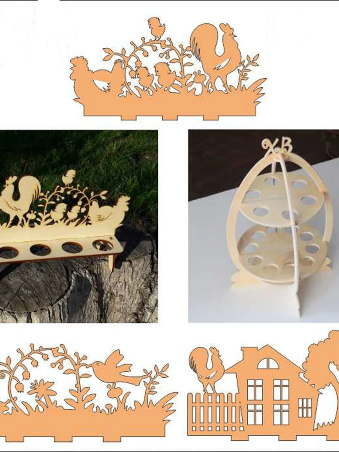 Digital Template Cnc Router Files Cnc 4 Types of Cake Stand Files for Wood Laser Cut Pattern