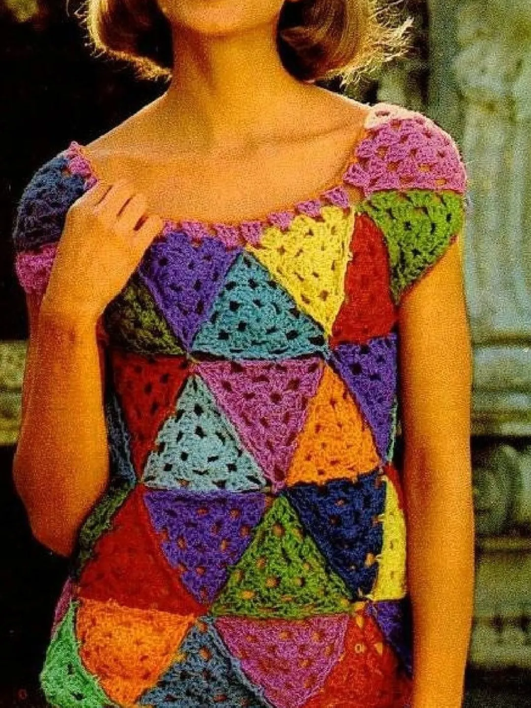 vintage-crochet-pattern-triangle-top-digital-download-pdf