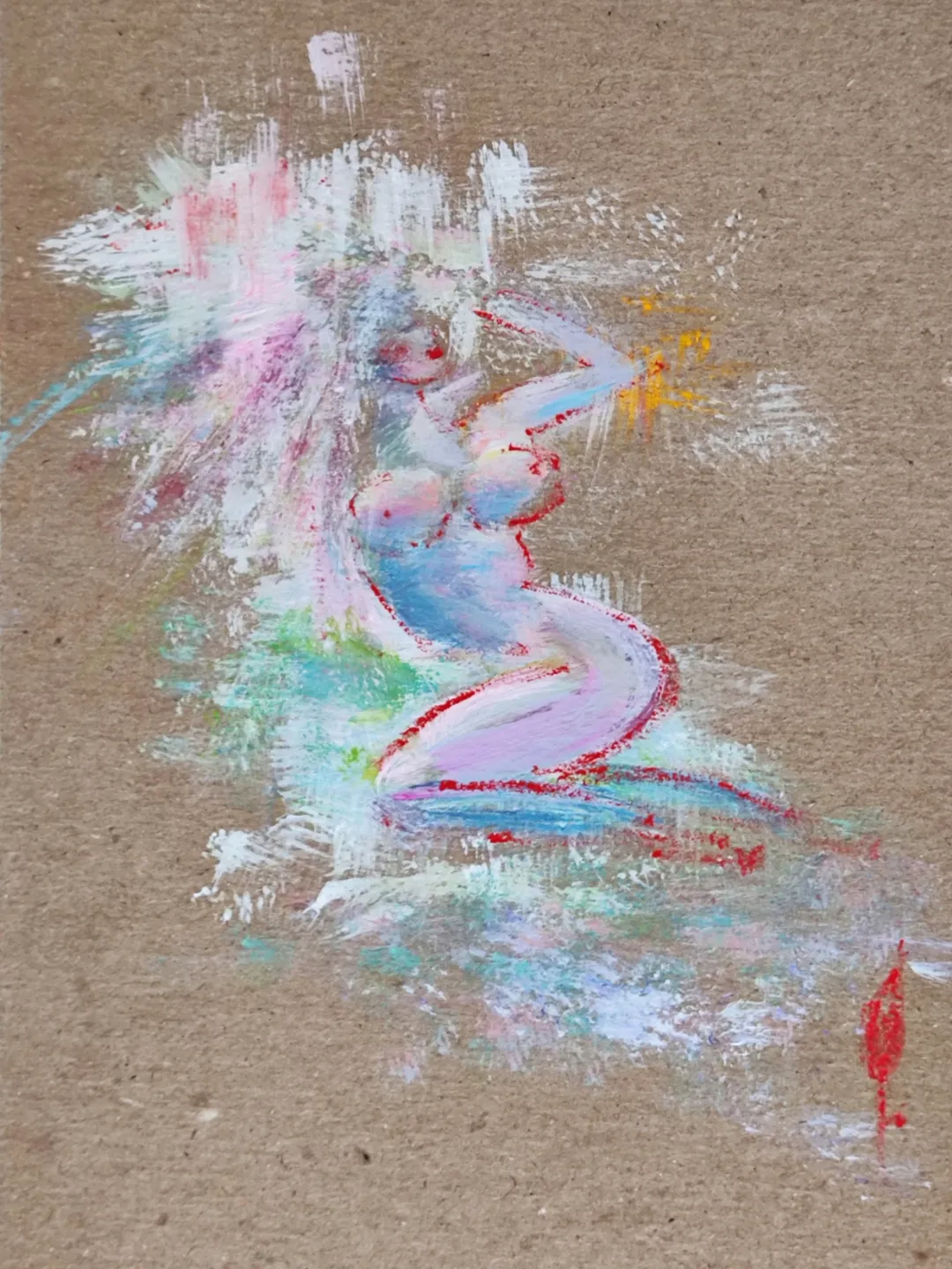 Nude woman Original painting