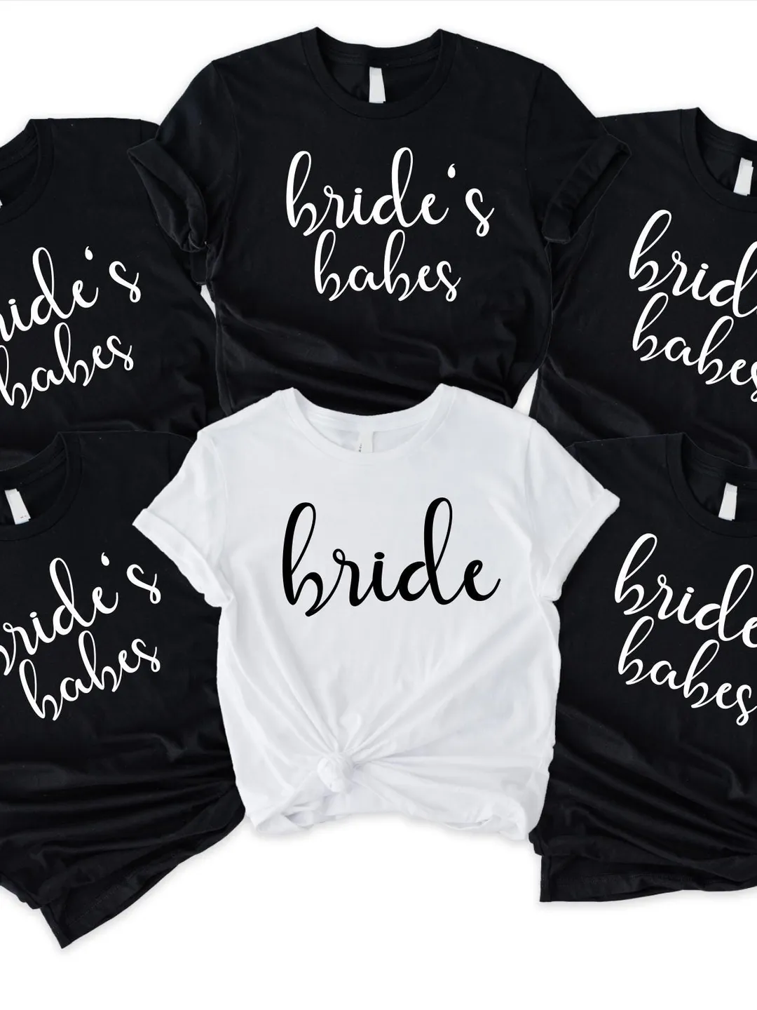 Bride & Bride's Babes Bachelorette Party Shirts