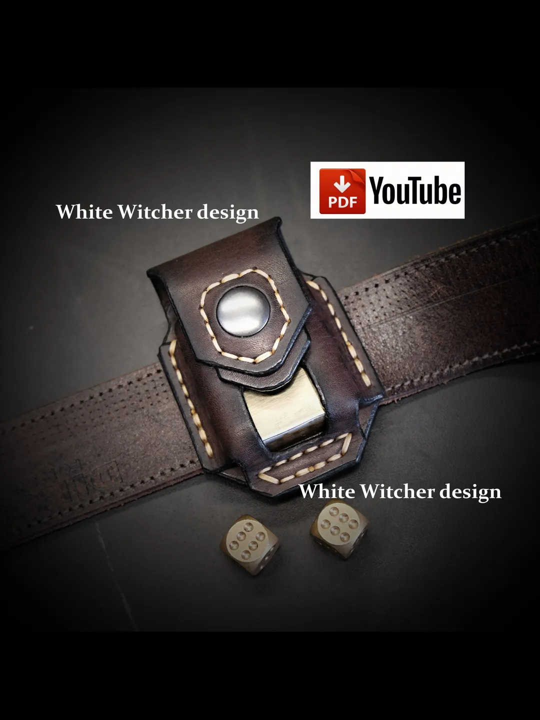 Zippo belt Case "ZEUS"- leather pattern PDF. EDC42