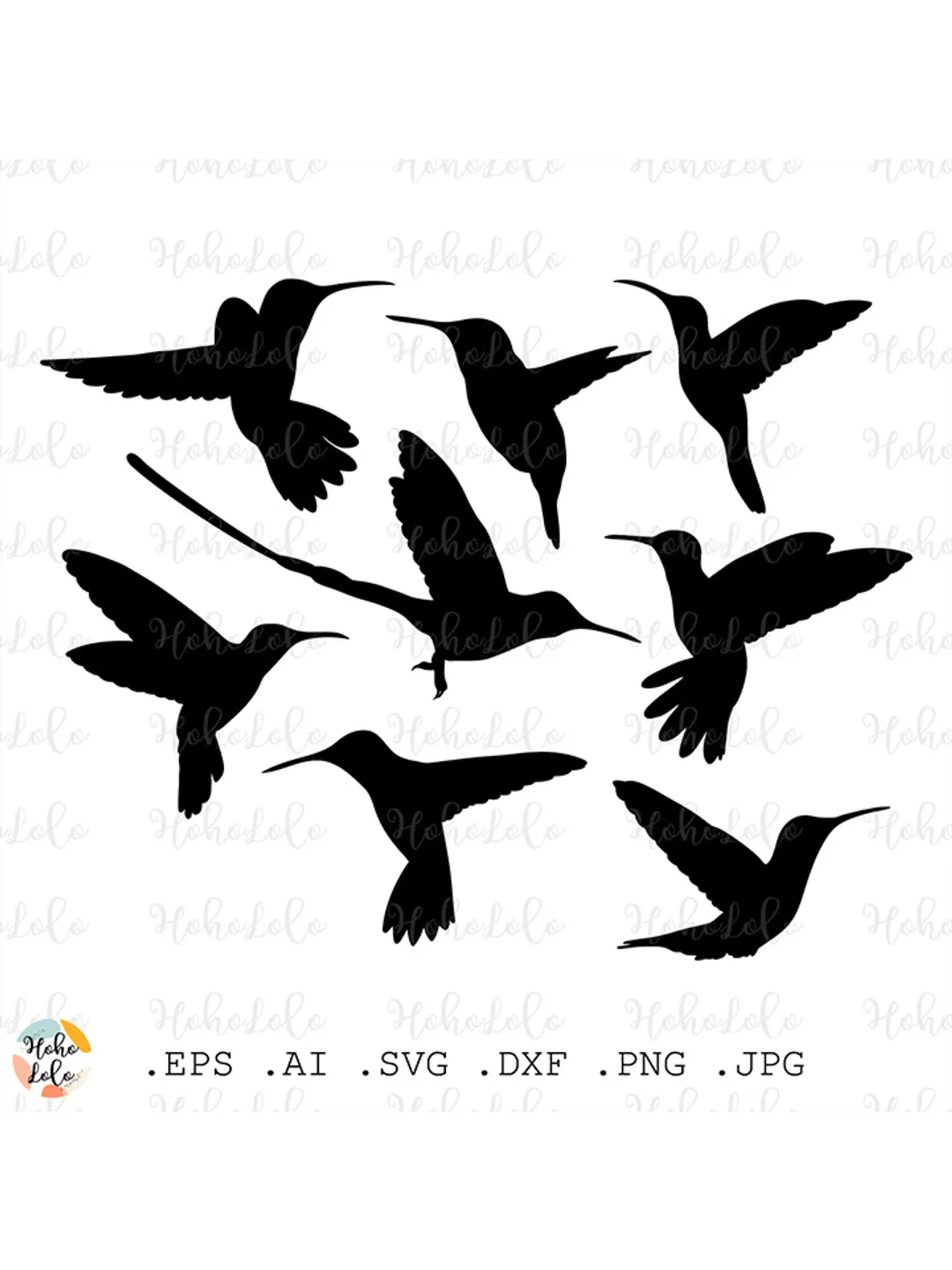 Hummingbird Svg, Hummingbird Silhouette, Hummingbird Cricut, Hummingbird Clipart Png, Bird Svg, Hummingbird Stencil Template Dxf